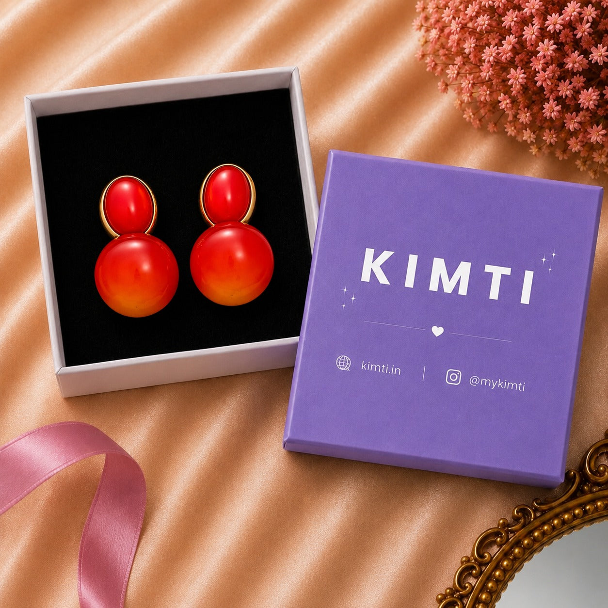 Flame Glow Drop Earrings
