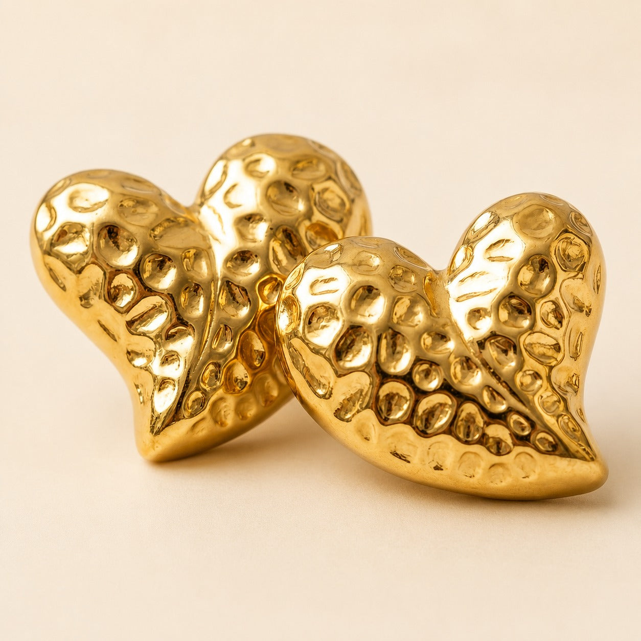 18K Gold Plated Amour Glow Heart Earrings