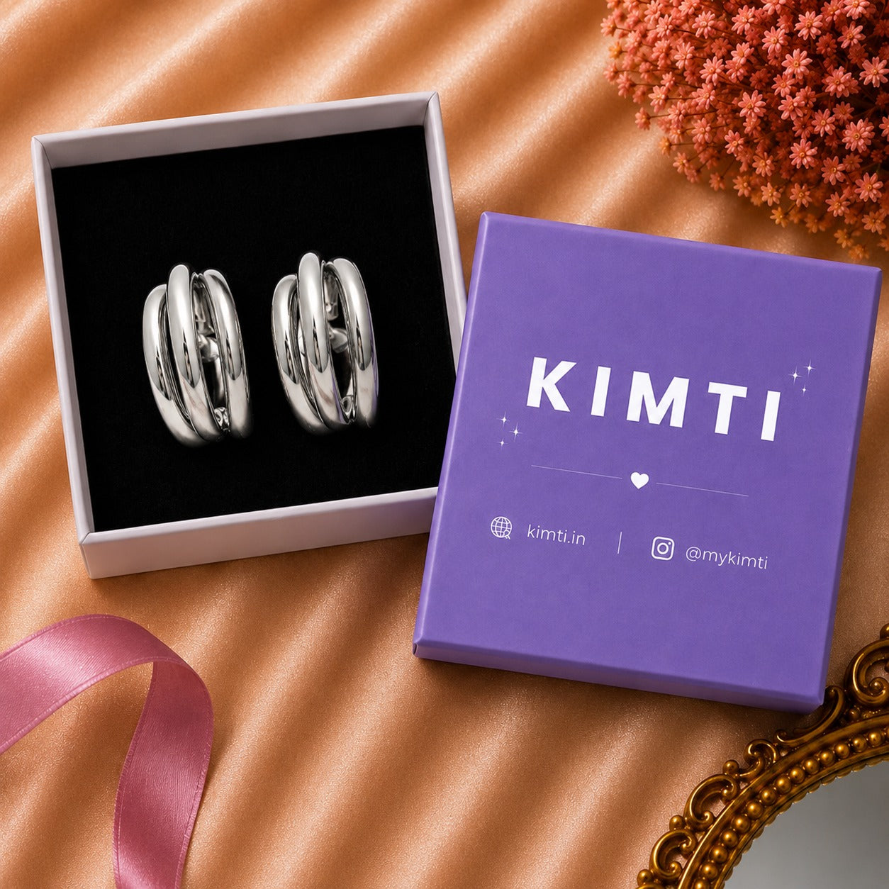 Luna Triple Hoop Earrings