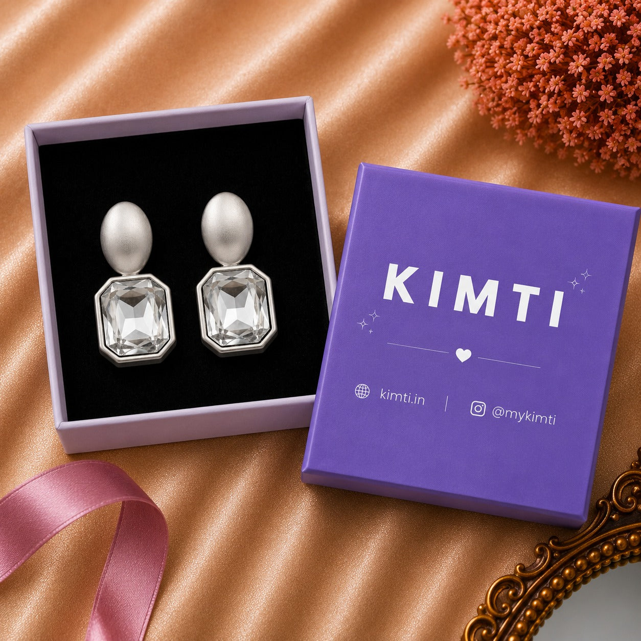 Silver Radiance Crystal Earrings