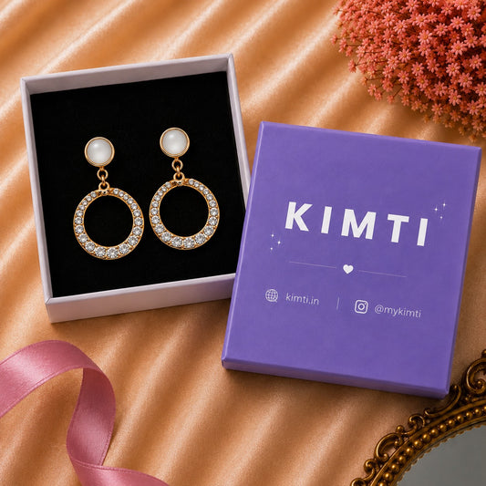 Rose Halo Crystal Earrings