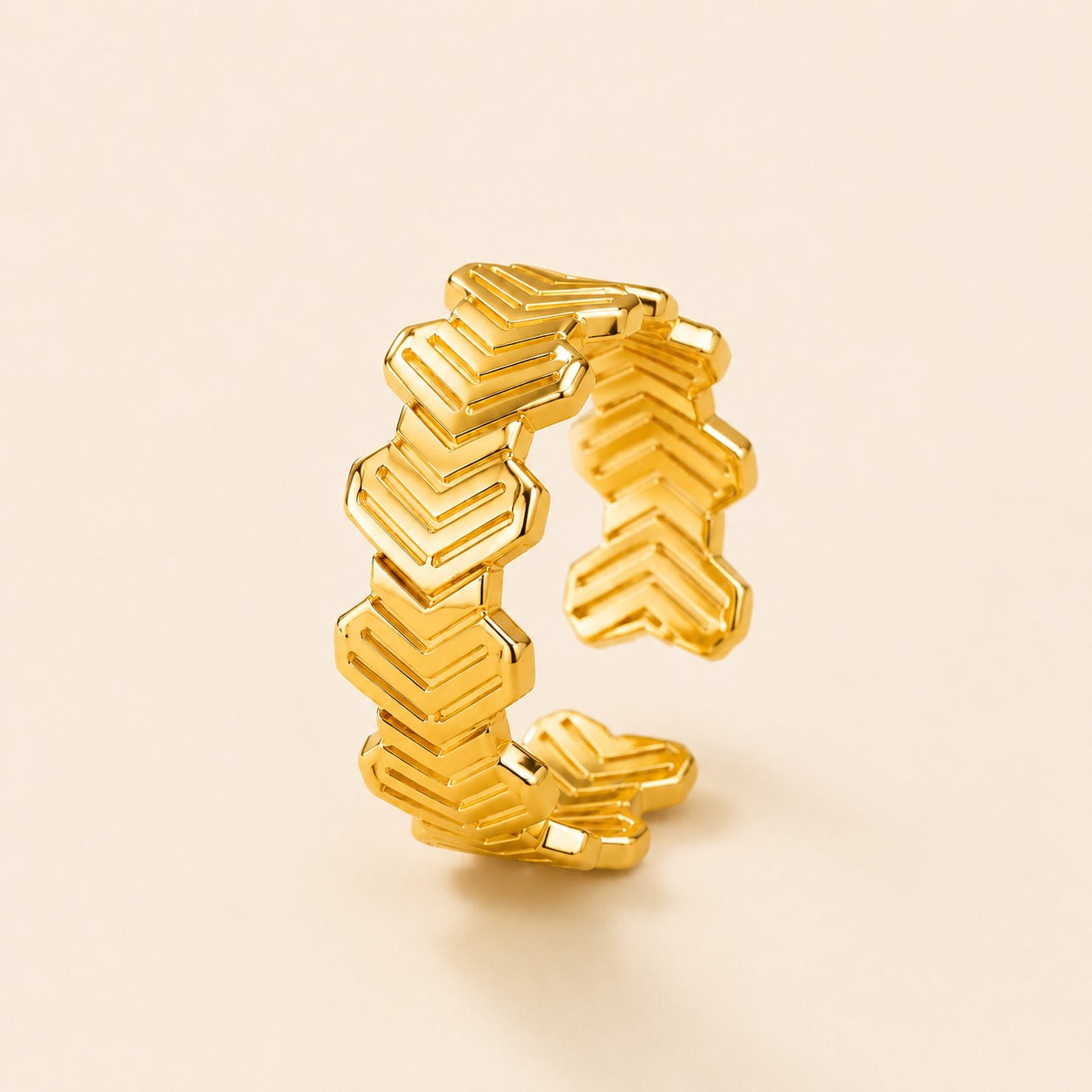 18K Gold Plated Arrow Ring