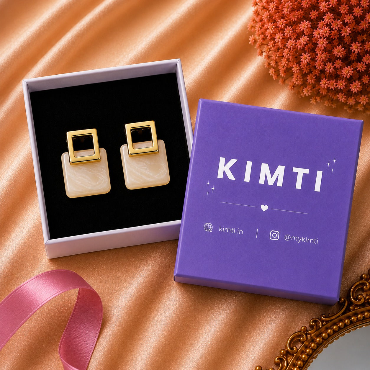 Luxe Square Aura Earrings