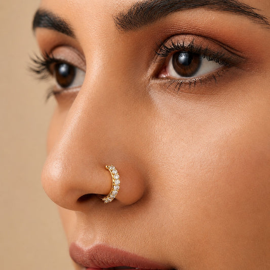 Golden Starlight Nose Pin