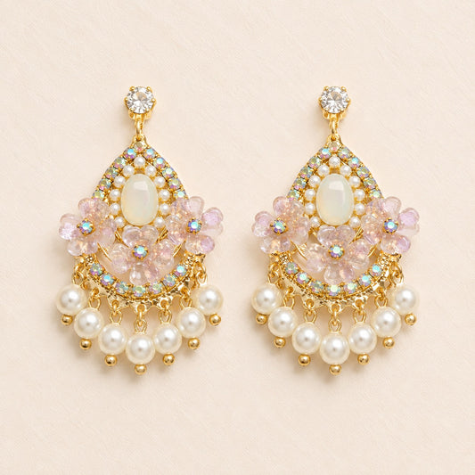 Pearl Garden Elegance Dreamy Turkish Earring