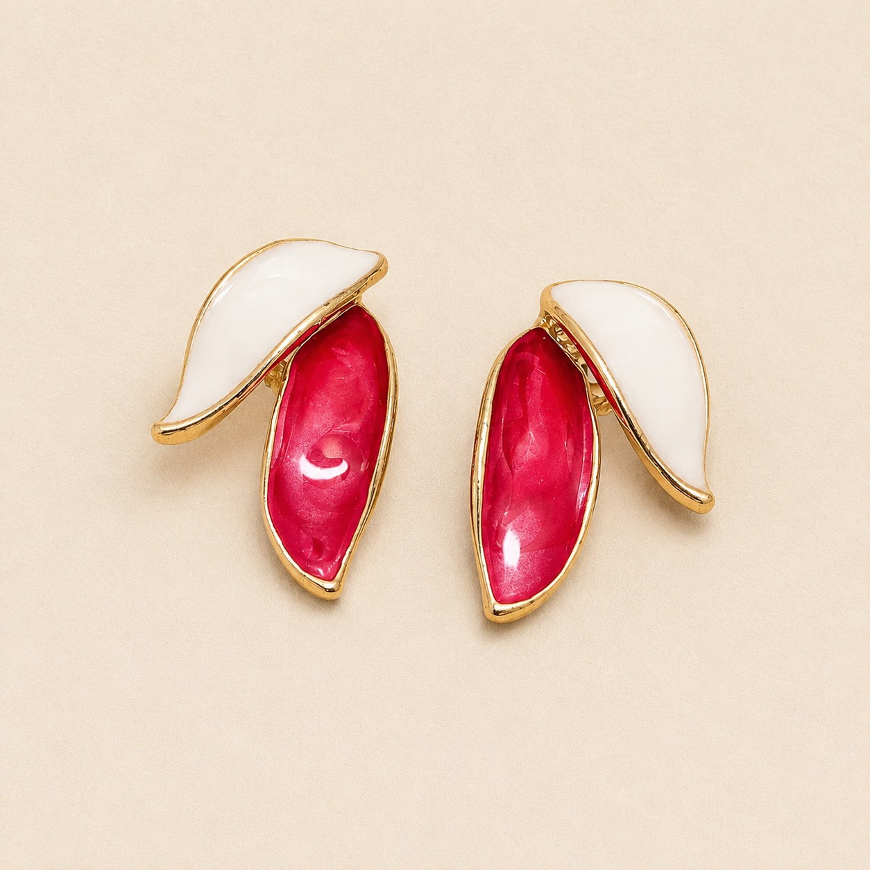 Blush Petal Duo Earrings