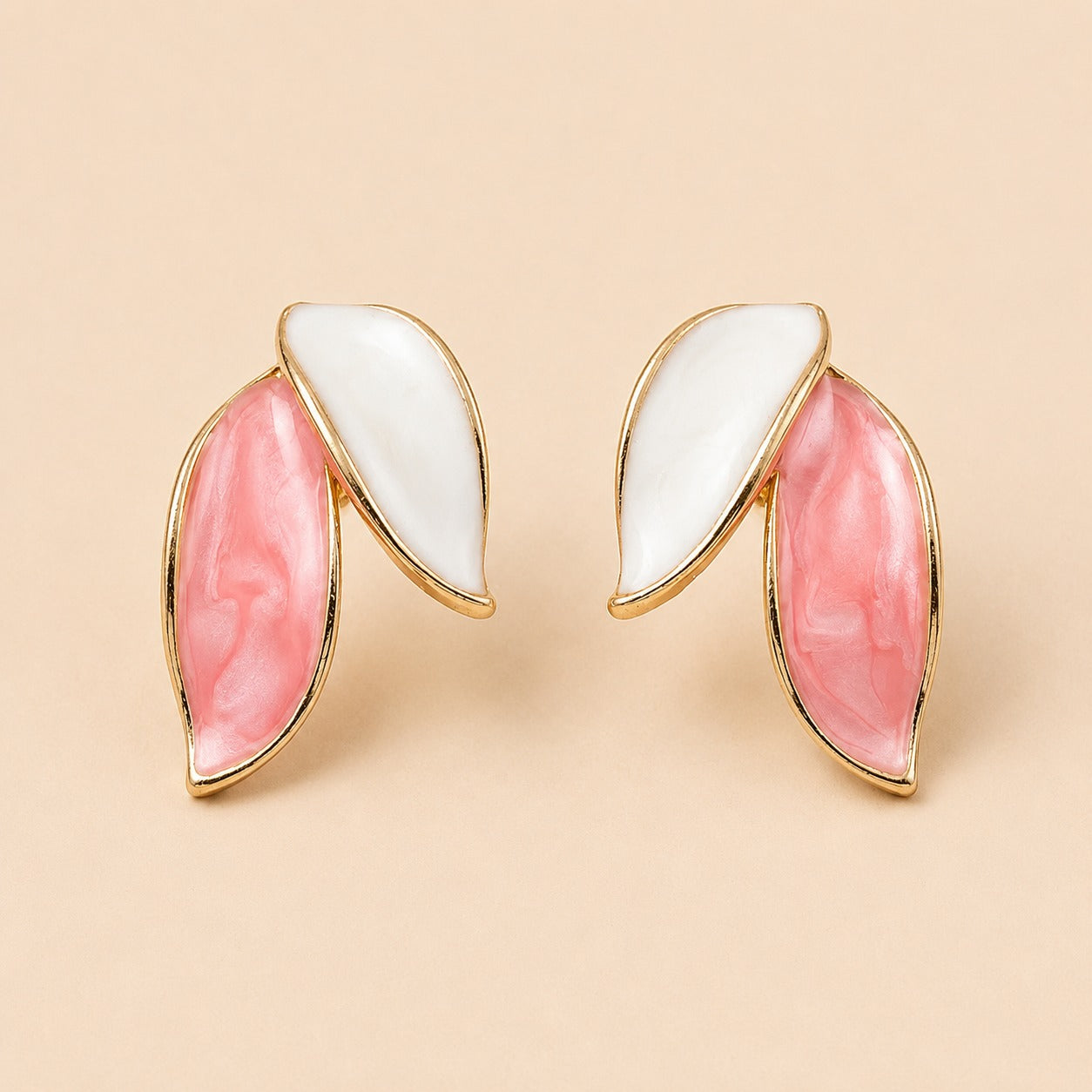 Blush Petal Duo Earrings