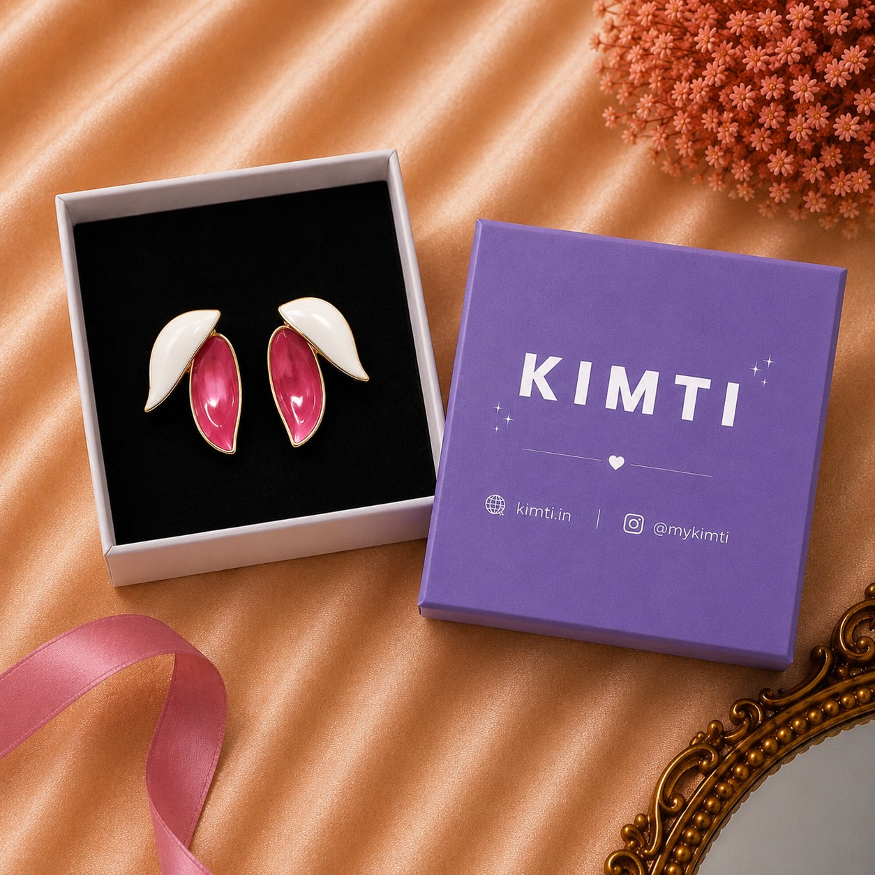 Blush Petal Duo Earrings