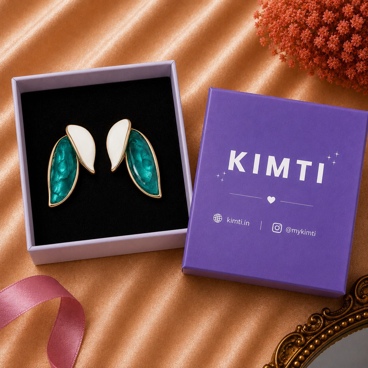 Blush Petal Duo Earrings