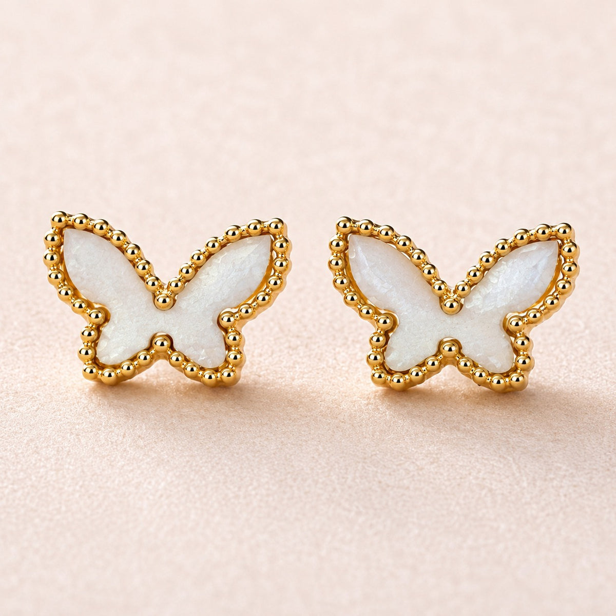 Dainty Gold Butterfly Studs