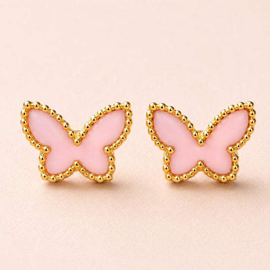 Dainty Gold Butterfly Studs
