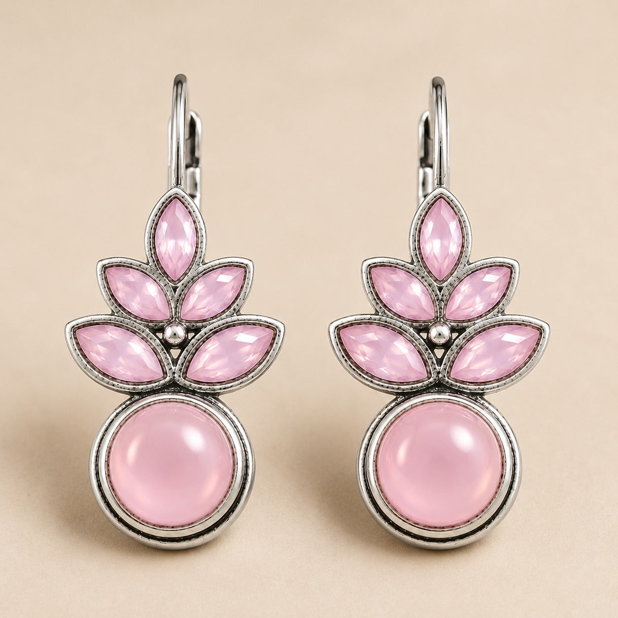 Royal Crimson Charm Oxidised Earrings