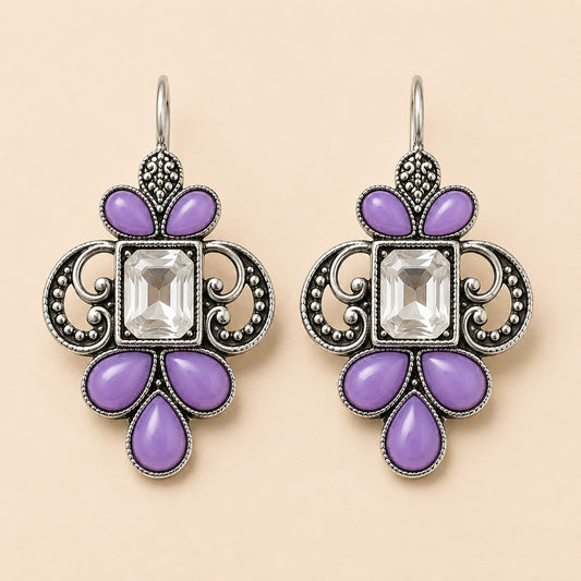Royal Mint Pearl Oxidised Earrings