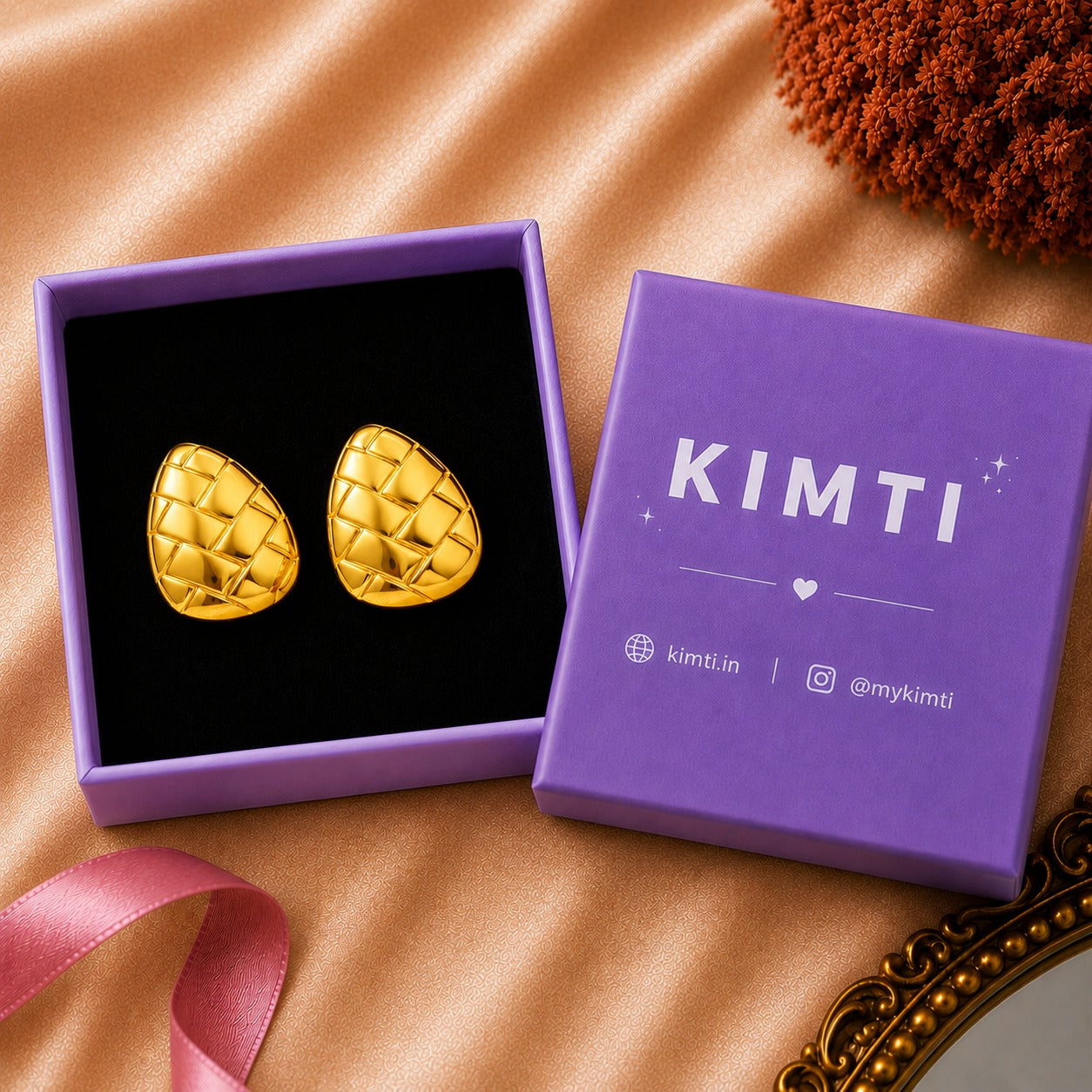 Aurelia Woven Gold Earrings