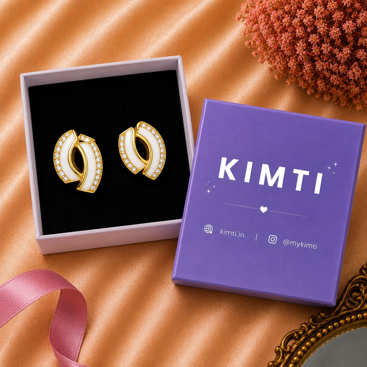 Celestria Yellow Chimes Stud Earrings