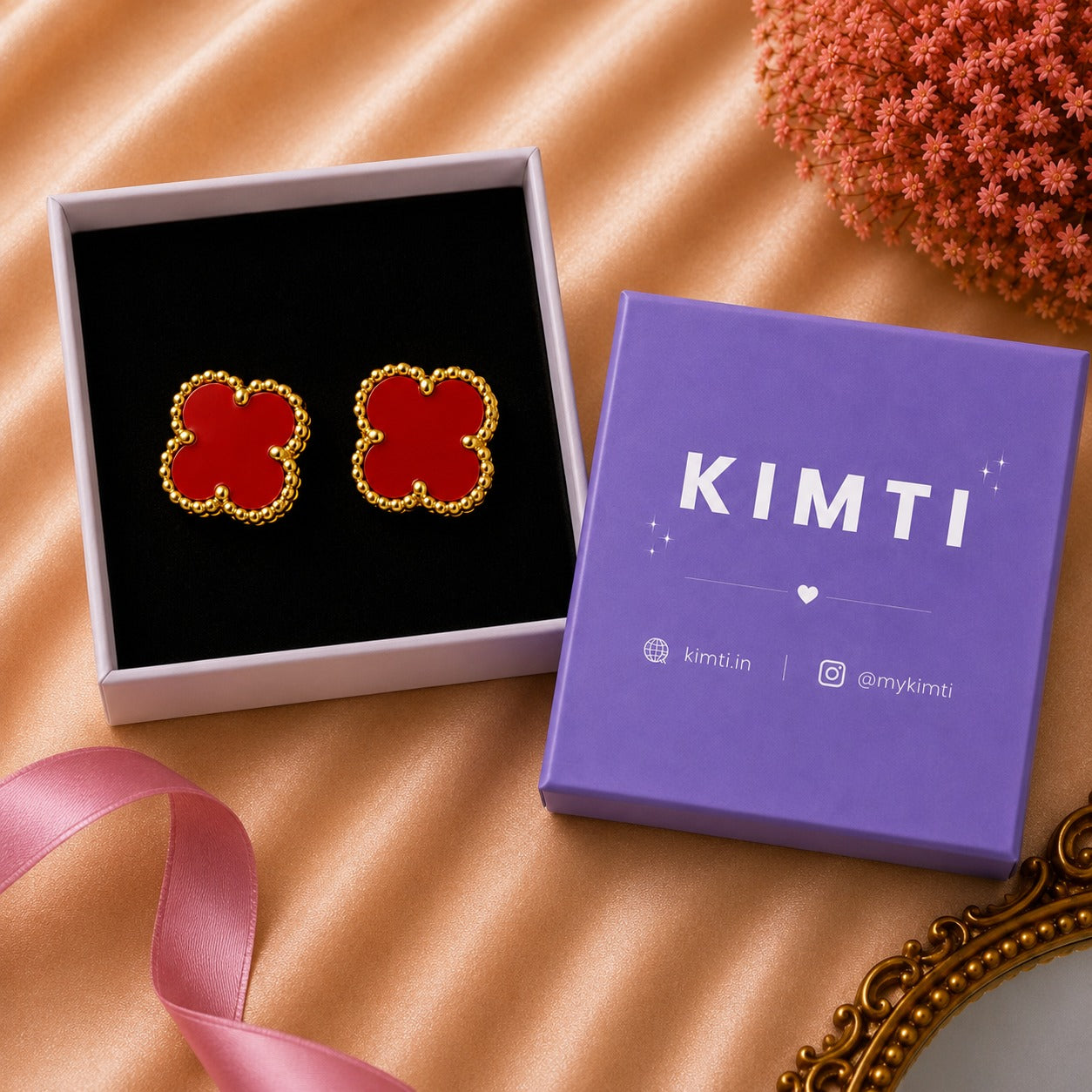 Red Clover Anti Tarnish Stud Earring Rs. 99