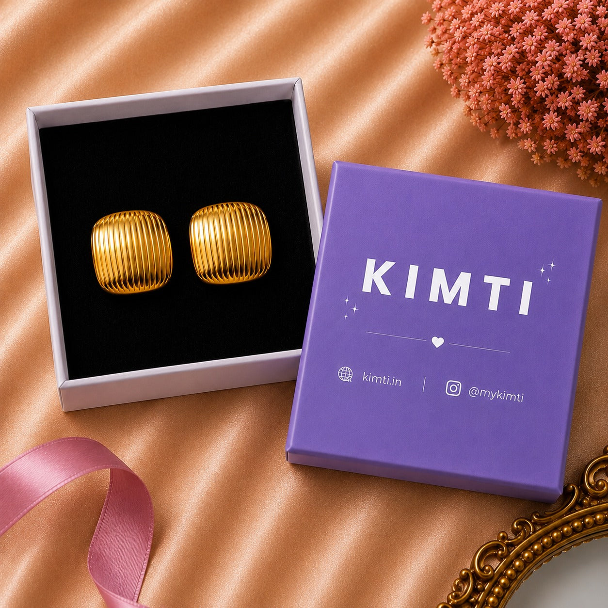 18k gold plated Golden Stride Earrings