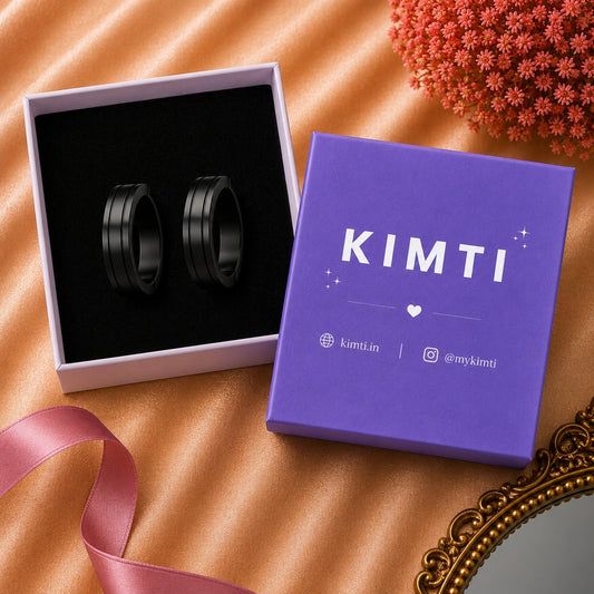 Men-Black Hoop Earring