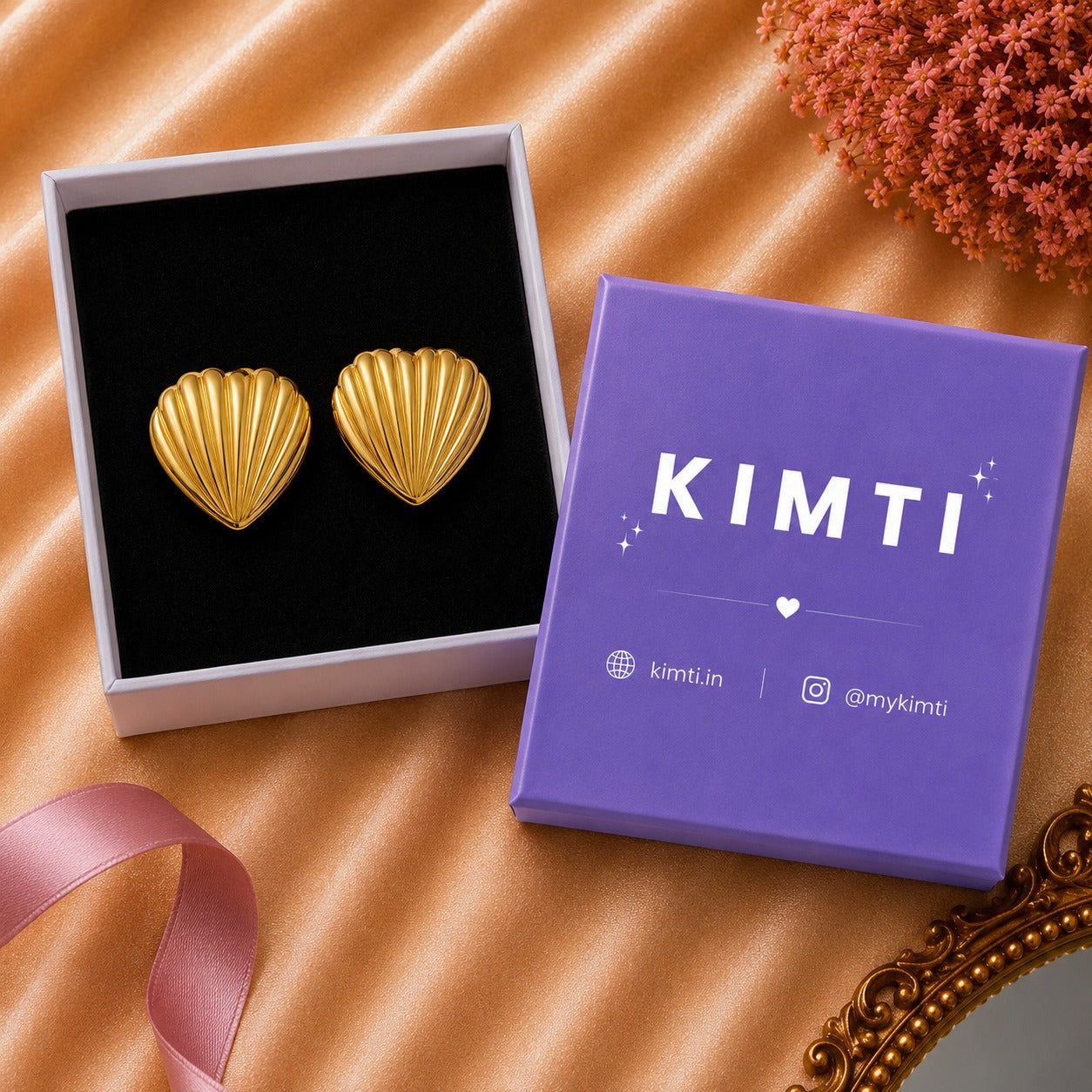 18k Gold Plated Sea Shell Anti Tarnish Earring