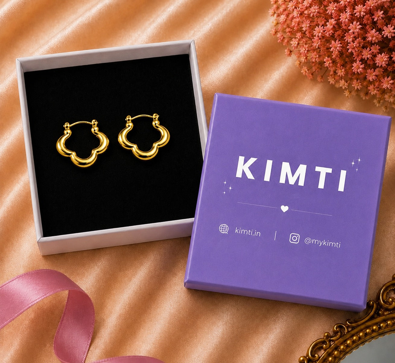 18k Gold Plated Tarnish Korean Anti Tarnish Hoop Earring