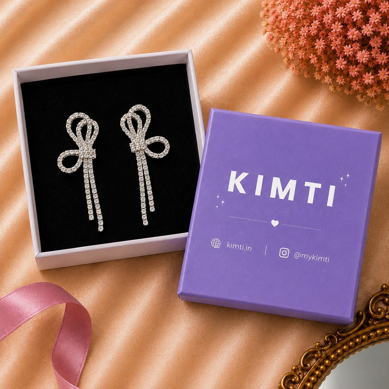 Crystal Ribbon Luxury Danglers