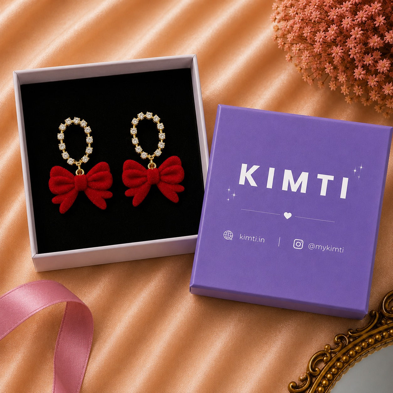 Velvet Rouge Drops Earring