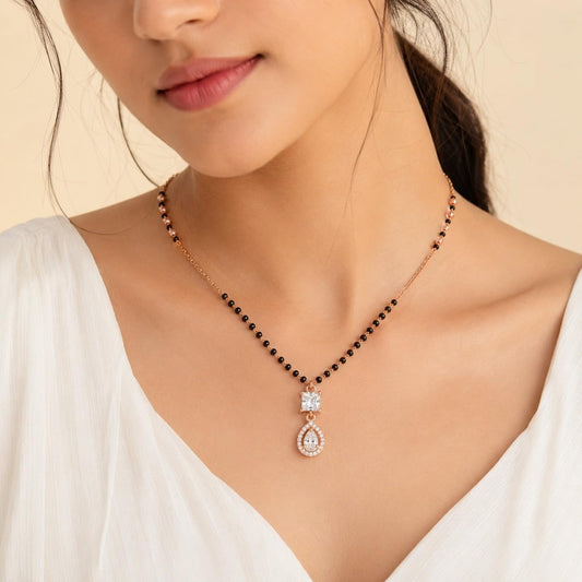 Dual Cut Diamond Mangalsutra