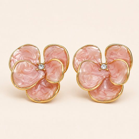 Serene Blossom Premium Stud Earrings