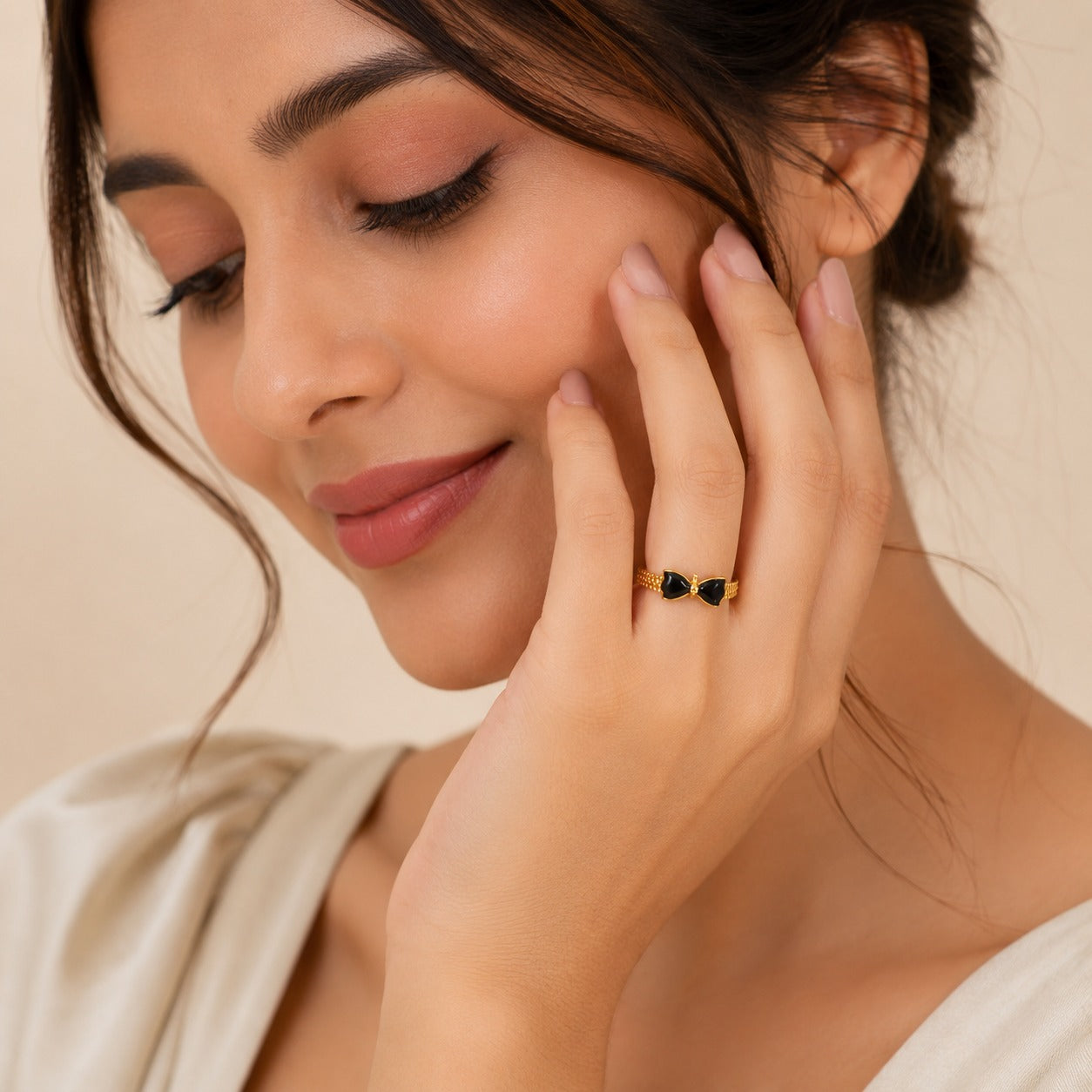 Charm Bow Adjustable Ring