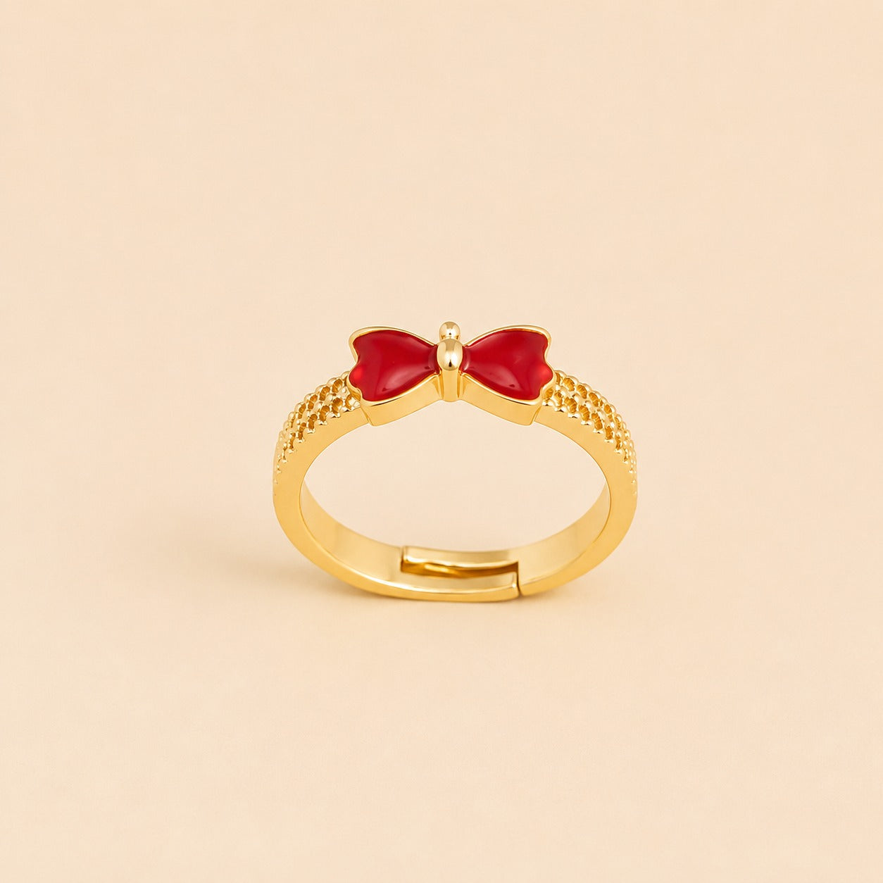 Charm Bow Adjustable Ring