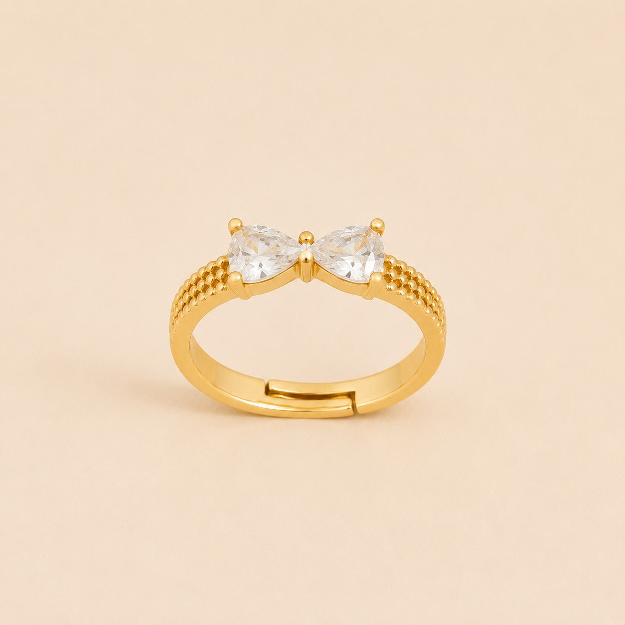 Charm Bow Adjustable Ring