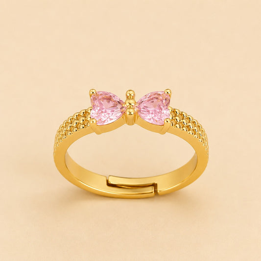 Charm Bow Adjustable Ring