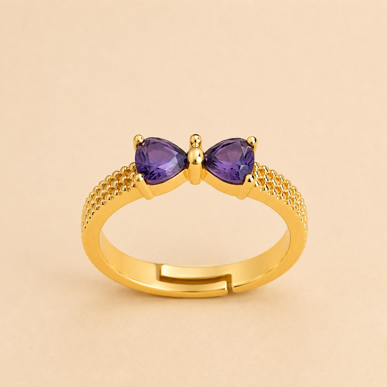 Charm Bow Adjustable Ring