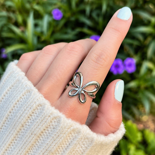 Silver Flutter Ring