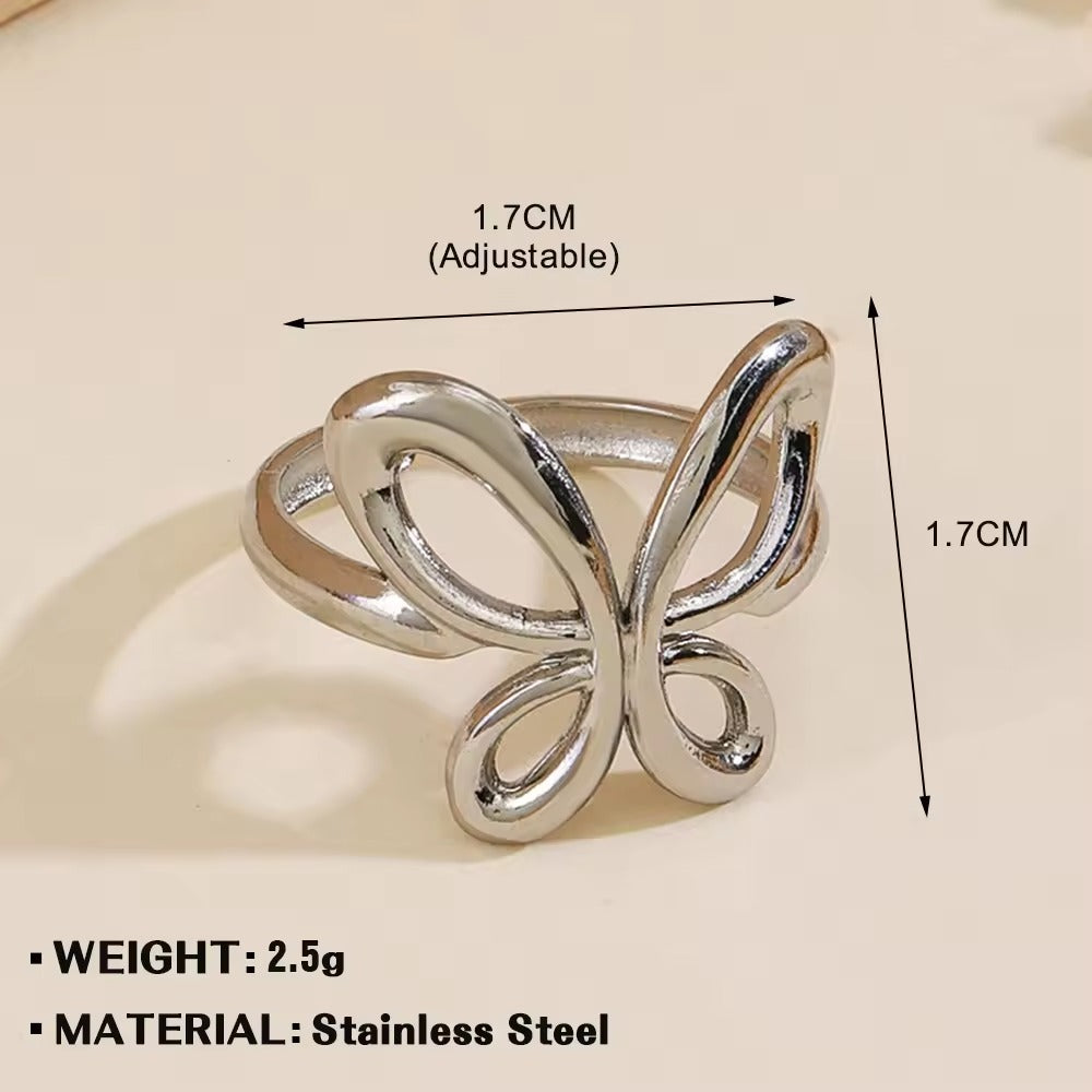 Silver Flutter Ring