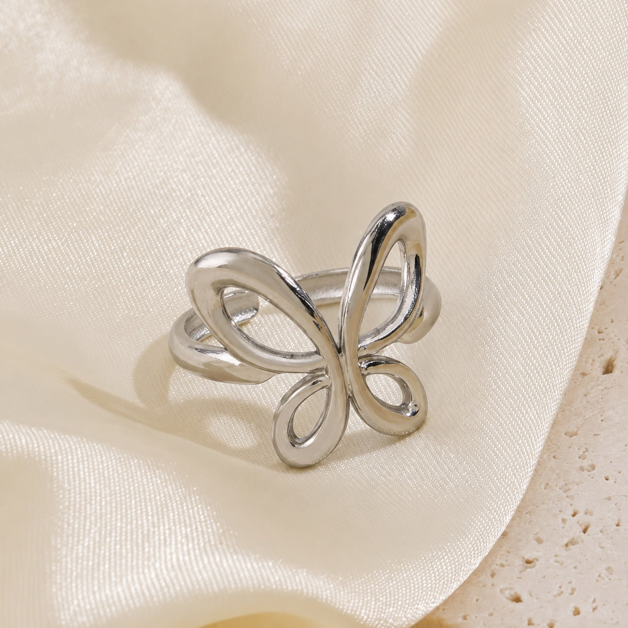 Silver Flutter Ring