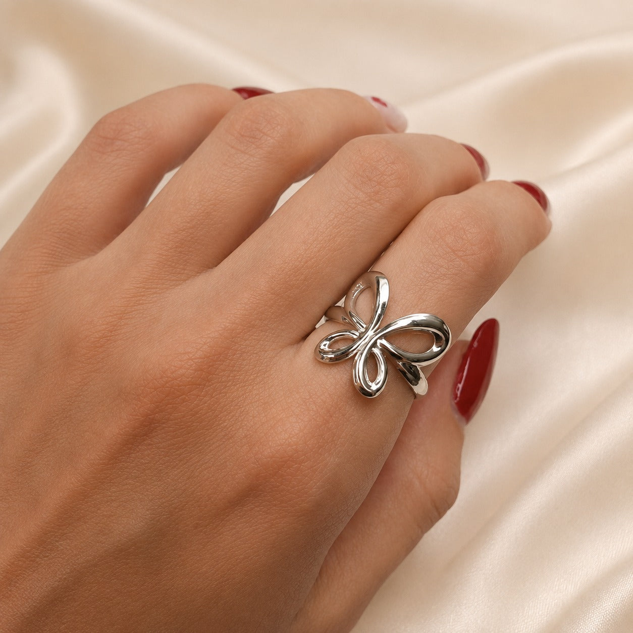 Silver Flutter Ring