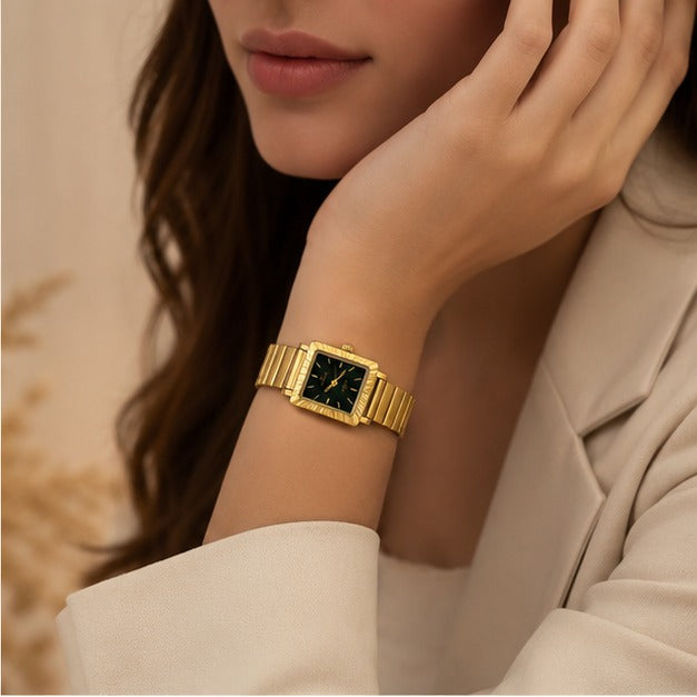 Golden Grace Square Watch