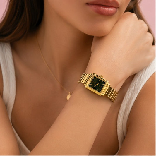 Golden Grace Square Watch