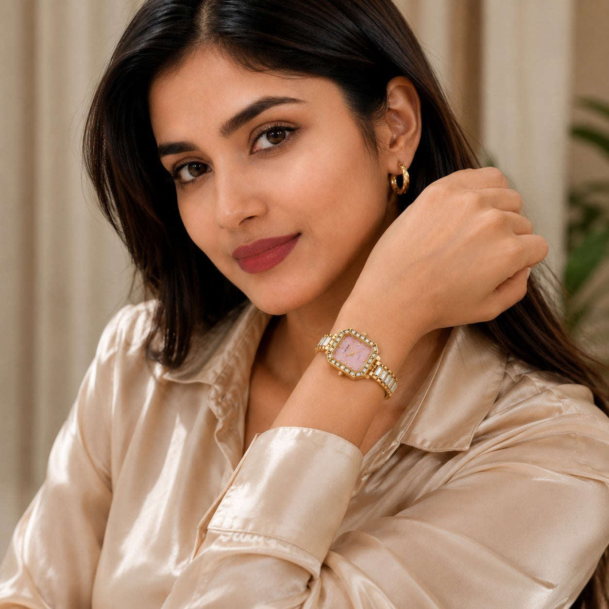 Blush Luxe Crystal Watch