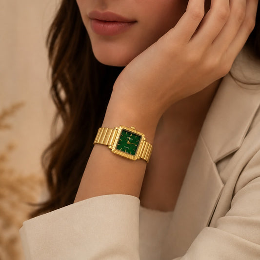 Golden Grace Square Watch