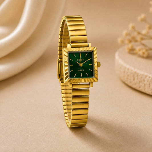 Golden Grace Square Watch
