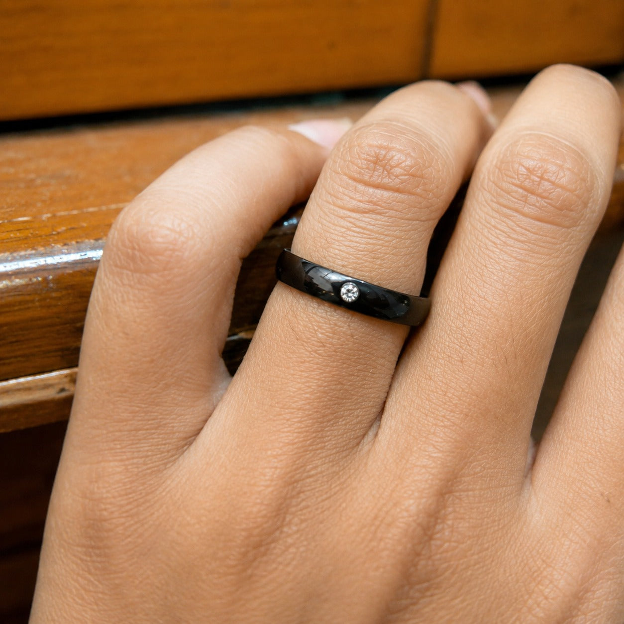 Men - Black Onyx Crystal Ring
