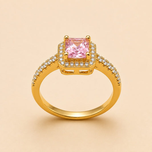 Blush Princess Halo Ring