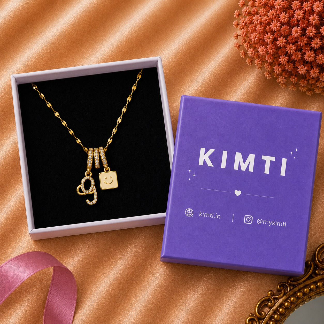 Happy Charm Pendant Necklace