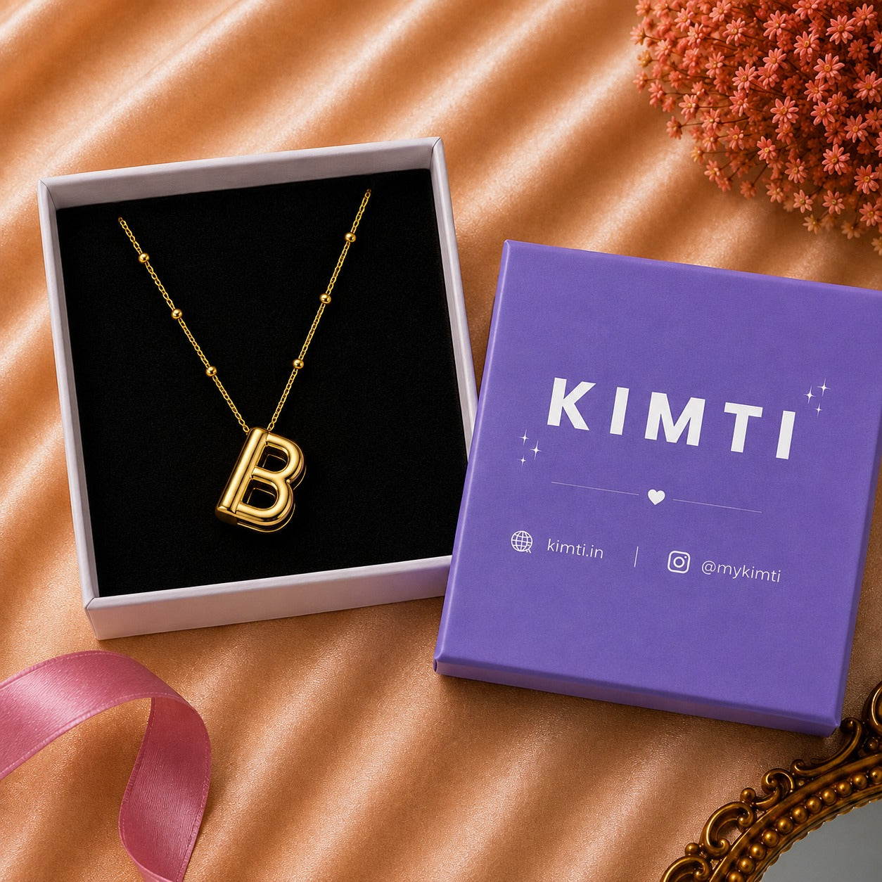 18K Gold Plated Golden Glow B Necklace