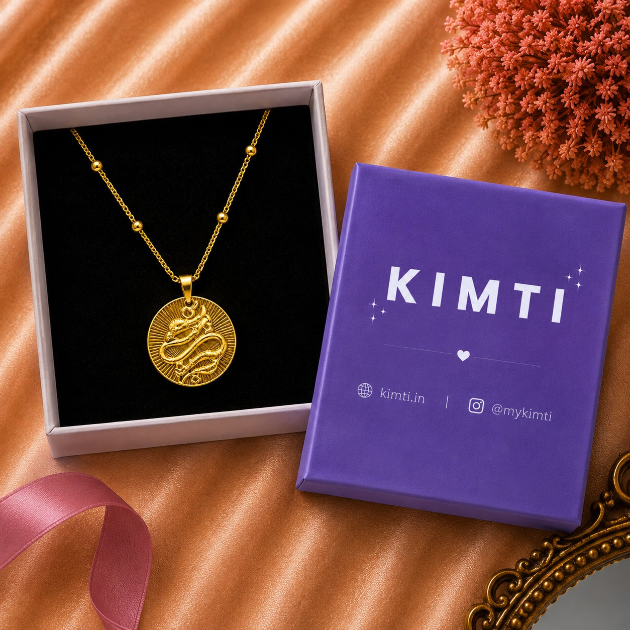 18K Gold Plated Fisch-Zodiac Kette Necklace