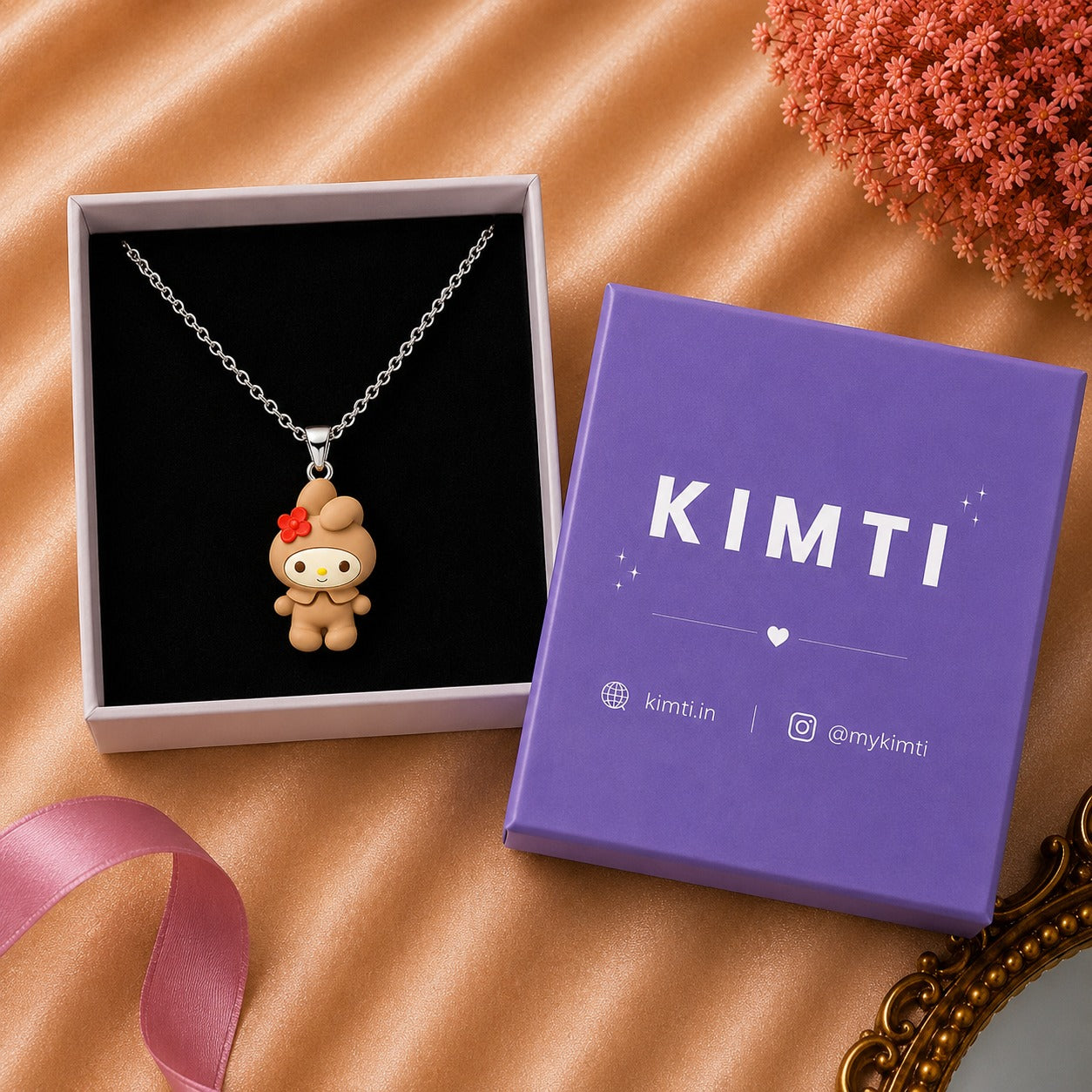 Cute Bunny Character Necklace for Women
