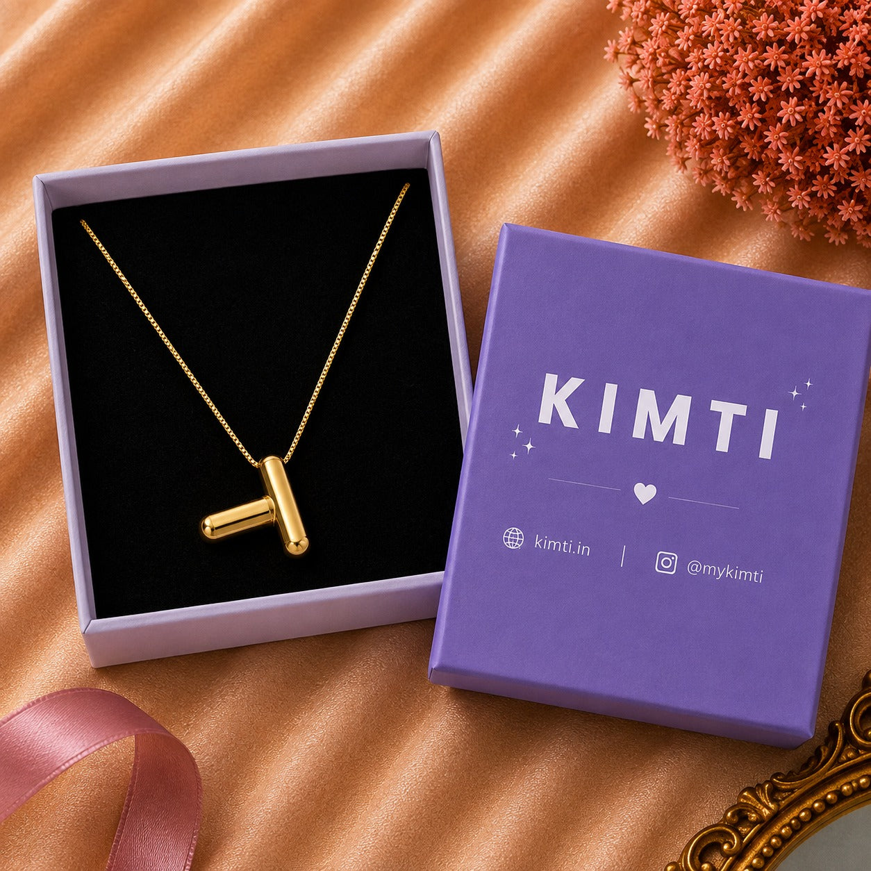 Initials Letter "T" Anti Tarnish Necklace