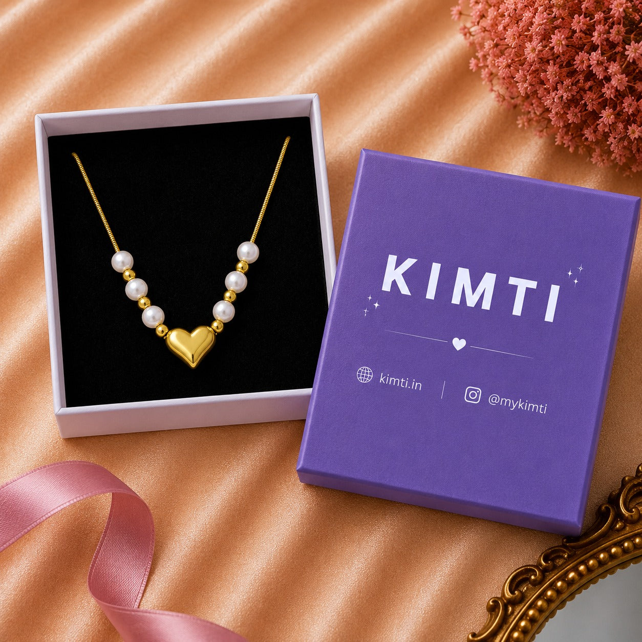 Kanika Pearl Drop Anti-Tarnish Necklace